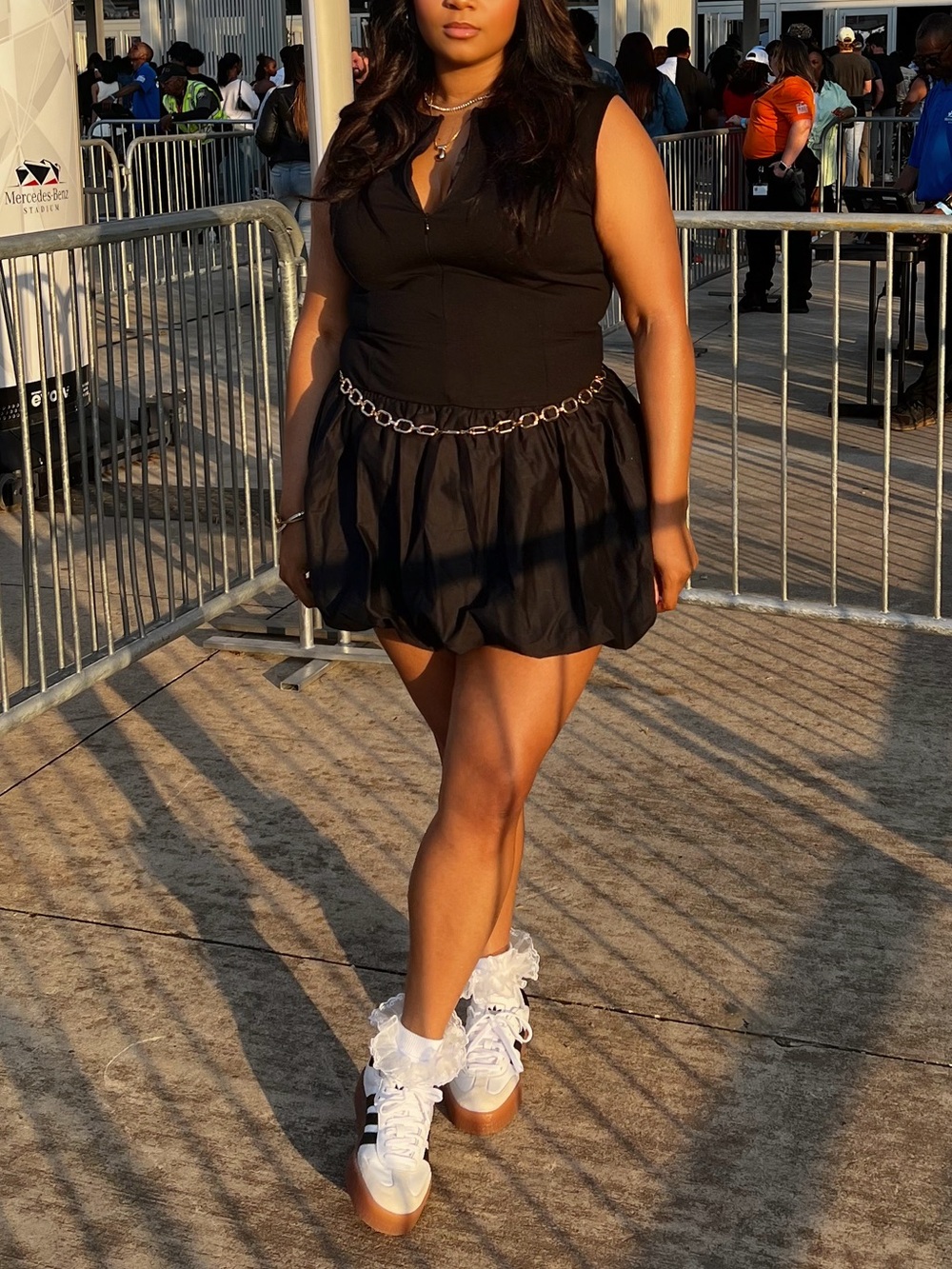 Black Sleeveless Mini Dress